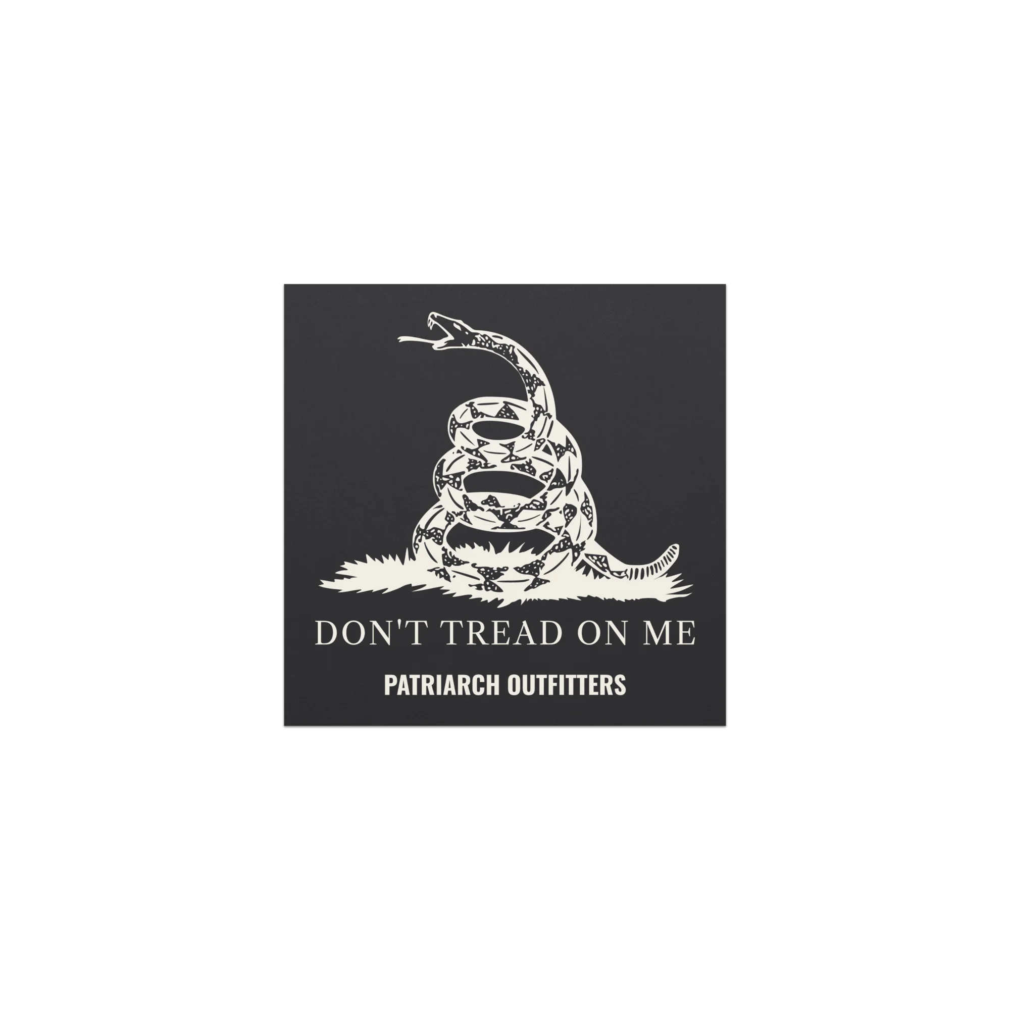 Gadsden Car Magnet, front view