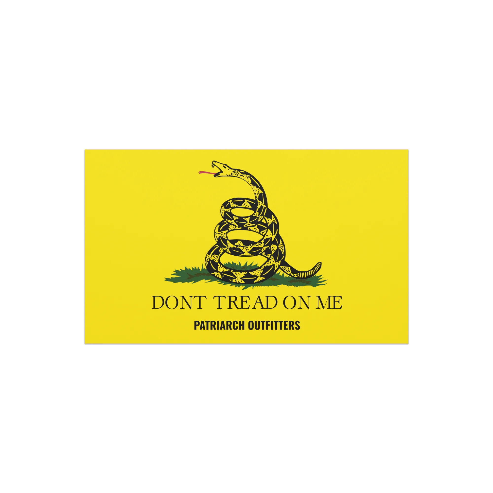 Gadsden Flag Car Magnet, front view