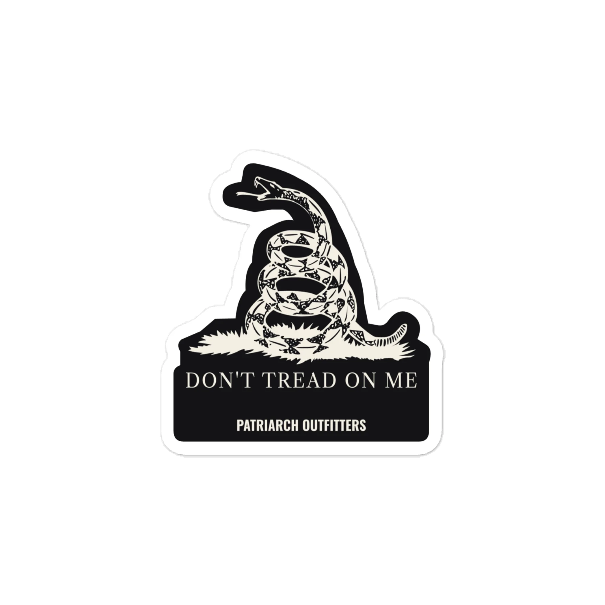 Gadsden Vinyl Decal, front view