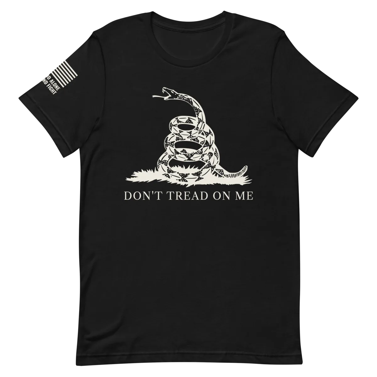 Gadsden shirt in Black, front view
