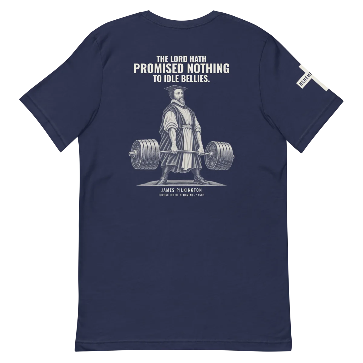 James Pilkington shirt in Navy, back view